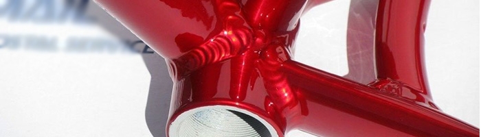 candy red powder coating