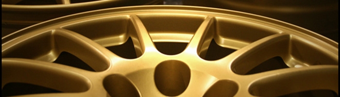 super gold powder coat wheel