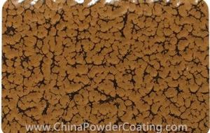 Ochre Brown leaf vein powder coating