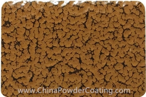 Ochre Brown leaf vein powder coating