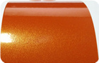 orange silver powder coating