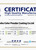 Certificate of High Quality Manufacturer