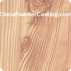 wood grain powder coating