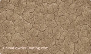 Brown Craquelure powder coating