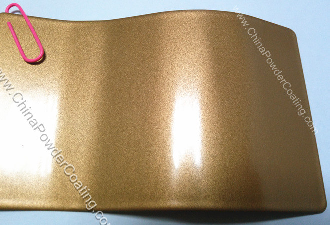 pearl gold powder coating