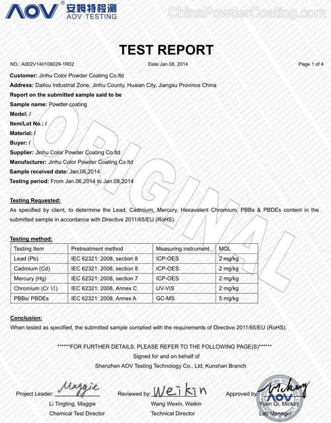 Rohs Compliance Certificate Template