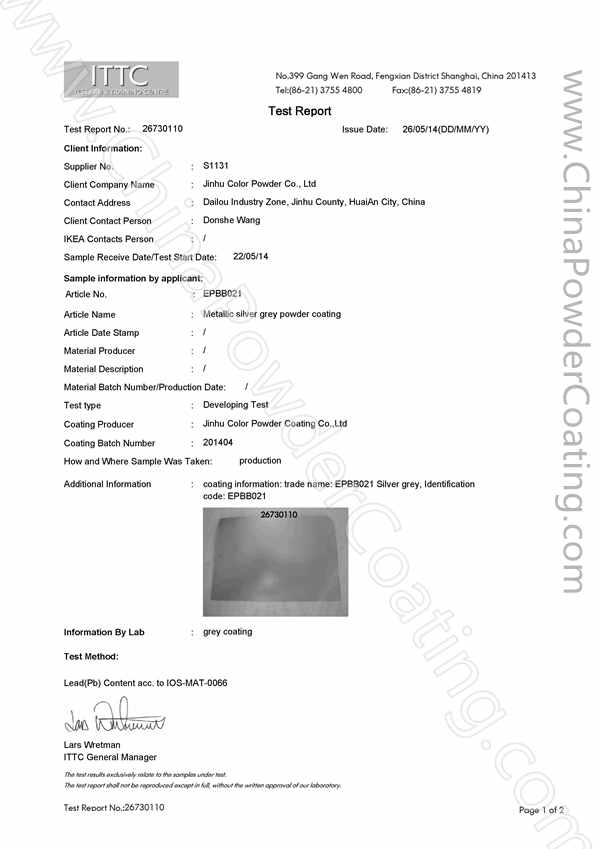 ikea test report