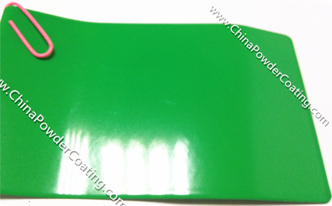 candy green powder coating