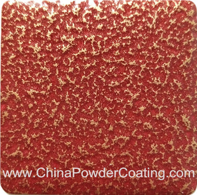 Antique Red Gold powder paint color