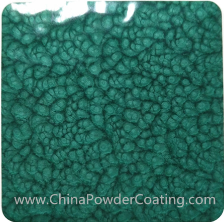 Dark green hammer powder paint color