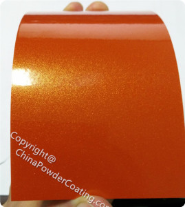 powder paint color orange metallic