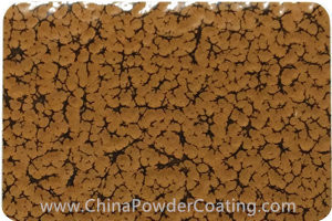 Ochre Brown leaf Vein powder coating