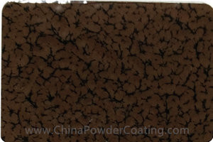 Chocolate brown leaf vein powder coating paints