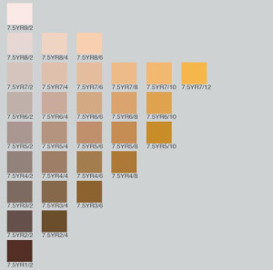 munsell color chart
