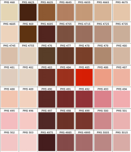 PMS color chart