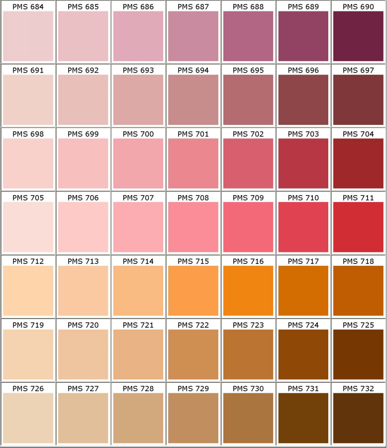 Tabella colori Pantone PMS PMS 684 PMS 685 PMS 686 PMS 687 PMS 688 PMS 689 PMS 690 PMS 691 PMS 692 PMS 693 PMS 694 PMS 695 PMS 696 PMS 697 PMS 698 PMS 699 PMS 700 PMS 701 PMS 702 PMS 703 704 PMS 705 PMS 706 PMS 707 PMS 708 PMS 709 PMS 710 PMS 711 PMS 712 PMS 713 PMS 714 PMS 715 PMS 716 PMS 717 PMS 718 PMS 719 PMS 720 PMS 721 PMS 722 PMS 723 PMS 724 PMS 725 PMS 726 PMS 727 PMS 728 PMS 729 PM PMS 730