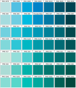 PMS color chart