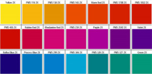 PMS color chart