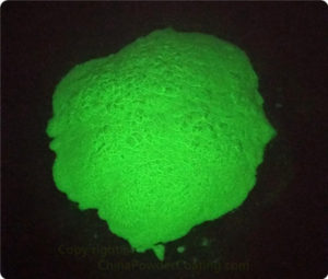 glow green semi transparent white powder coating